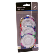 Knappnål 3 x 40-pack